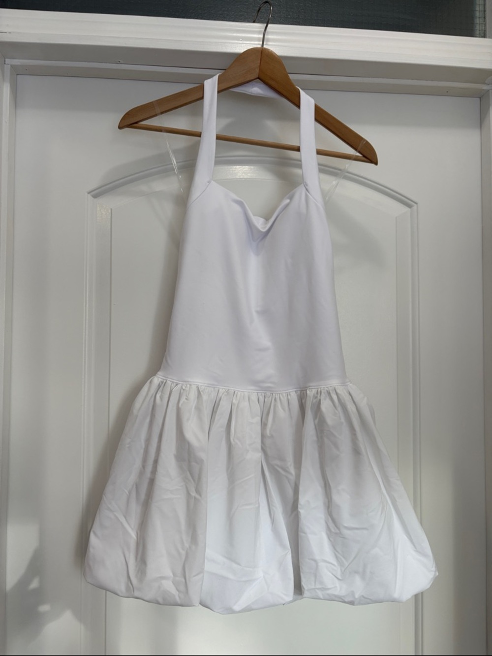 Abercrombie & Fitch White Mini Halter Dress